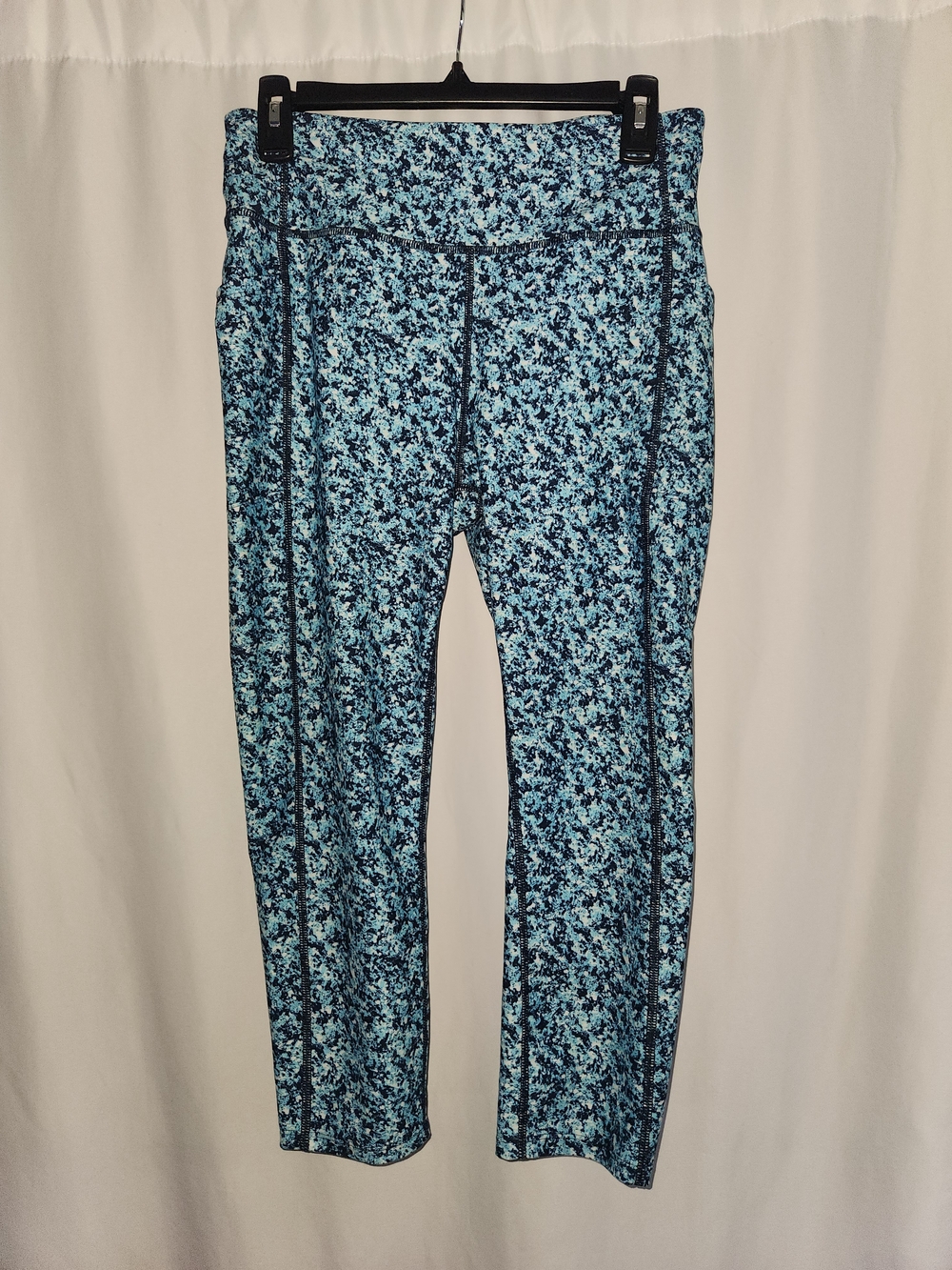 Blue Speckled Active Leggings #sculpting #compressive #breathable #modern #chic